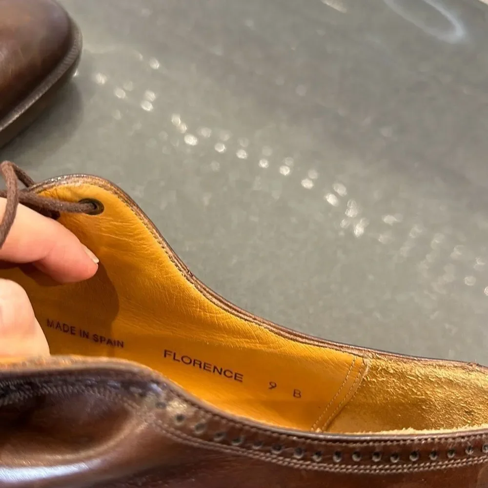 Mezlan Florence Leather Oxford Lace Dress Shoes